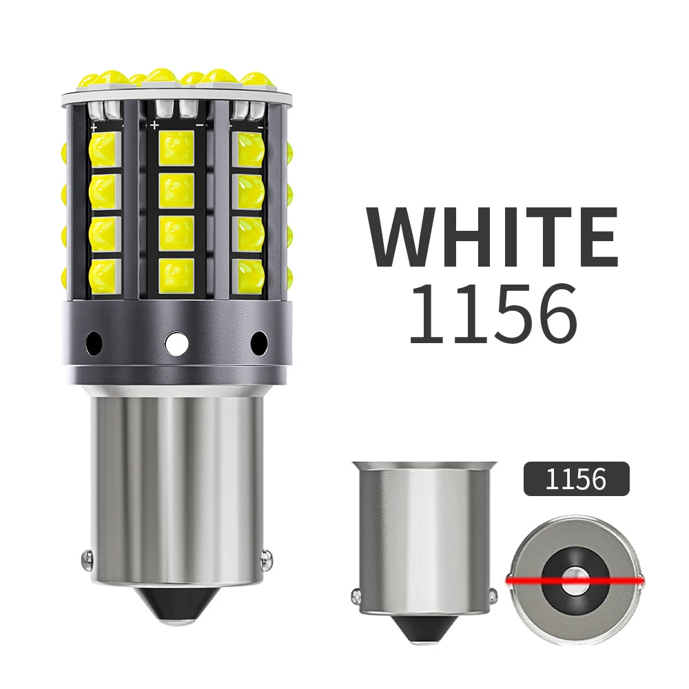 1×1156 ba15s p21w canbus bulbs py21w led turn signal yellow 7440 bulb bay15d 1157 canbus led reversing lights t20 7443 STOP LAMP