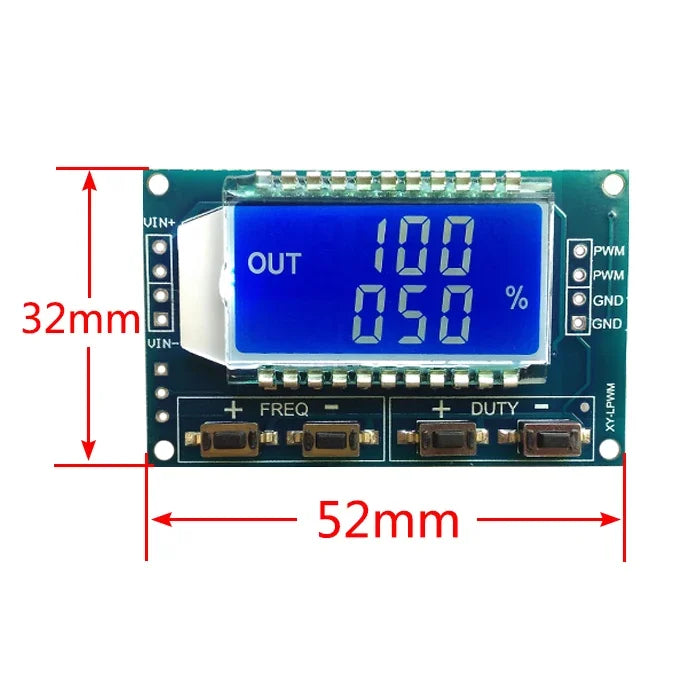 1-10pcs PWM Signal Generator Pulse Frequency Duty Cycle Adjustable Module LCD Display 1Hz-150Khz 3.3V-30V PWM Board Module