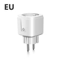 Tuya Smart Life WIFI LED Light Switch Voice Control APP Socket 15A EU Power Plug Wireless Wall Outlet For Alexa Echo Google Home