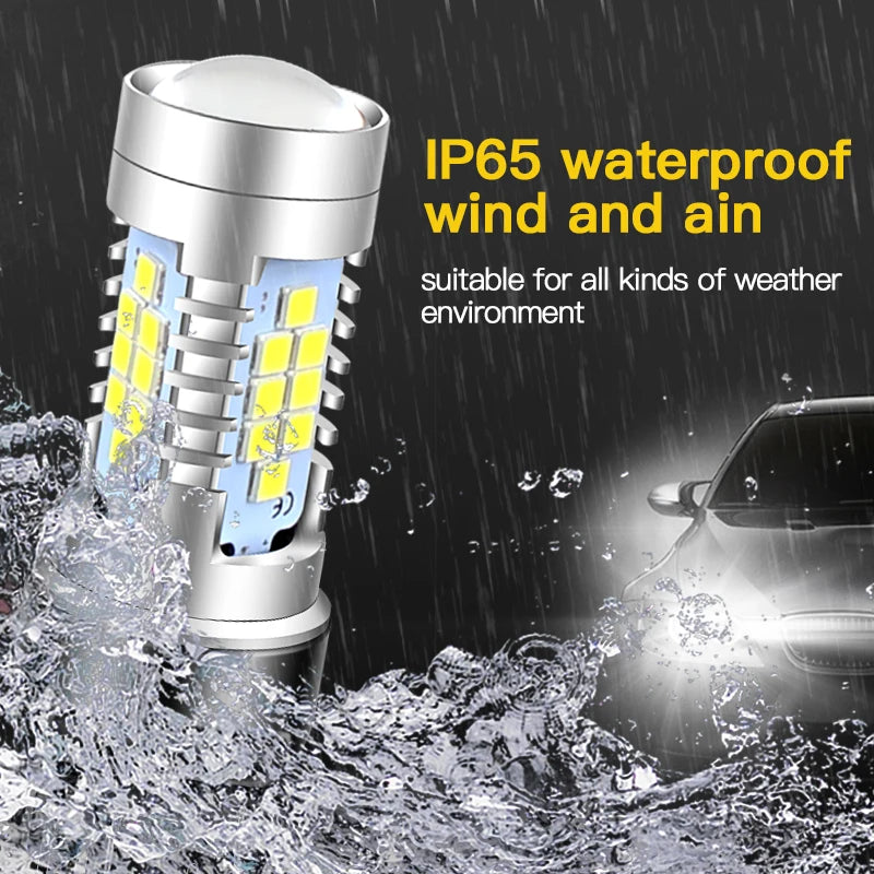 2pcs LED Daytime Running Light DRL Bulb Lamp Canbus W21/5W 7443 T20 For Chevrolet Malibu Trax Dacia Duster Logan 2 Sandero