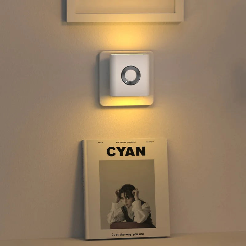 GGbingo Rechargeable Smart Home LED Night Light Lamp with Motion Sensor Kids Bedroom Decoration Light USB Lamp for Home Decor