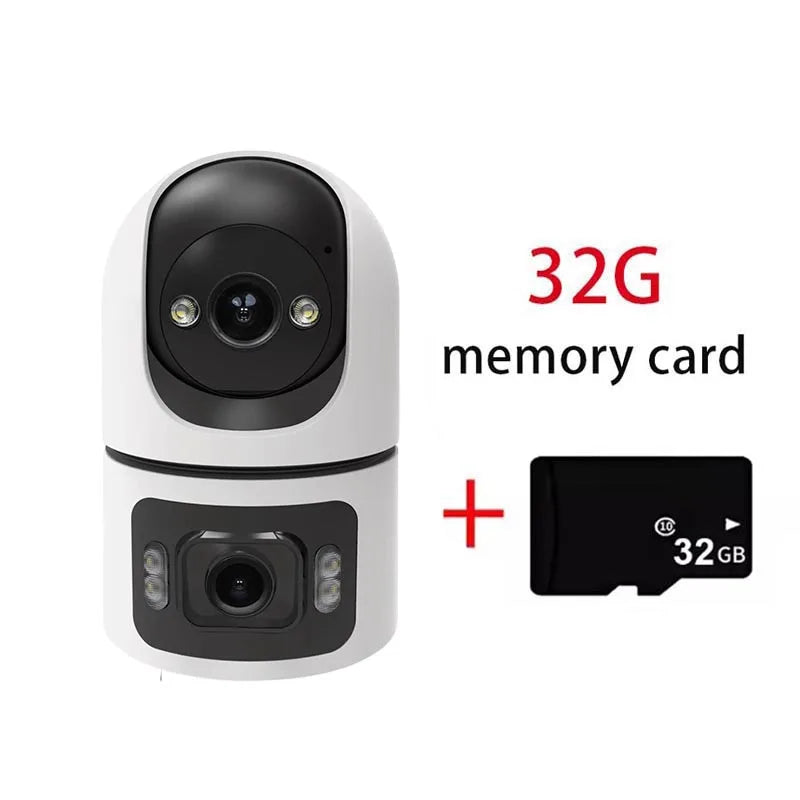 YOOSEE 8MP Indoor Smart WiFi Camera Dual Lens IP Camera Color Night Vision Two-Way Audio Security CCTV Surveillance Baby Monitor