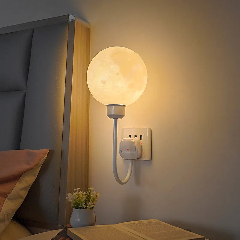Remote Control Led Night Light Plug-in Eye Protection Sleep Soft Light Confinement Baby Feeding Wall Lamp Bedroom Bedside Lamp