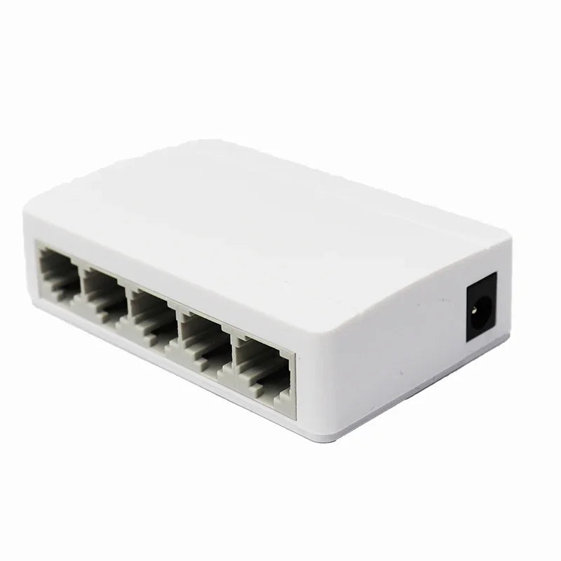 5 Port Gigabit Ethernet Switch 10/100/1000Mbps Desktop Network Switch, Plug & Play, Auto MDI/MDIX, RJ45 LAN Hub for Home Office