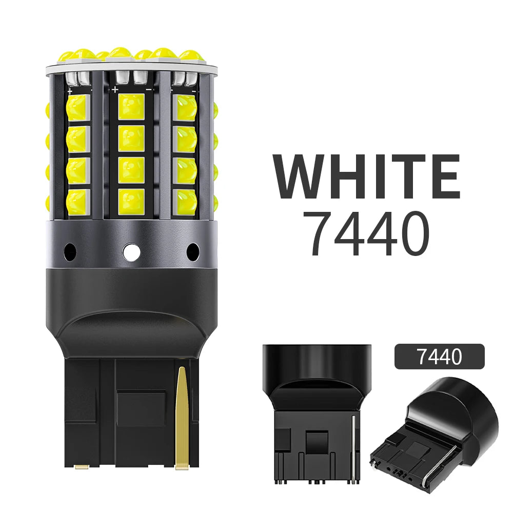 1×1156 ba15s p21w canbus bulbs py21w led turn signal yellow 7440 bulb bay15d 1157 canbus led reversing lights t20 7443 STOP LAMP