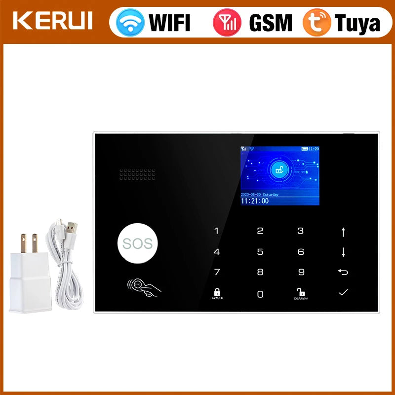 KERUI G30 Alarm System for Home WIFI GSM Security Alarm Panel with Temperature and Humidity Display Work Alexa Tuya Smart App