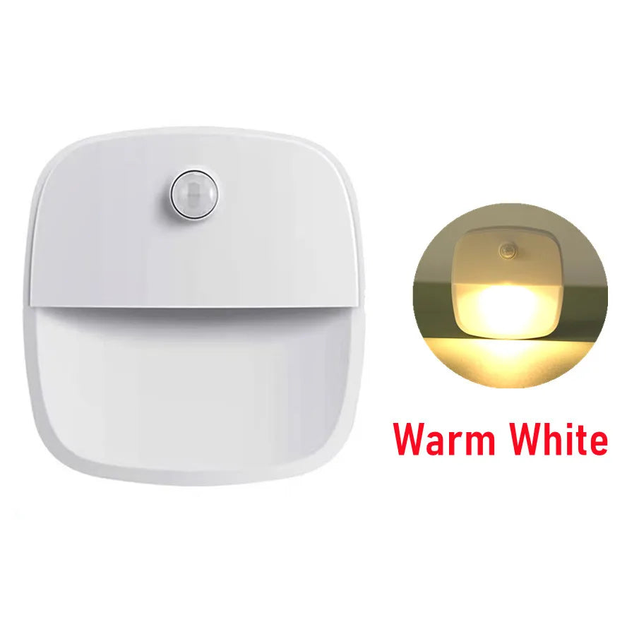 LDHLM Motion Sensor Light LED Night Lights AAA Battery Powered Bedroom Wall Staircase Closet Aisle Body Induction Lamp