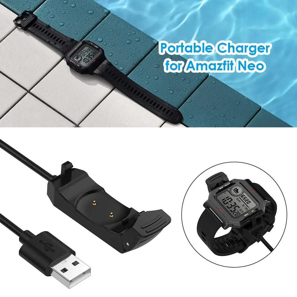 1m Fast USB Charging Cable Smart Watch Charger Device for Huami Amazfit Neo