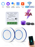 WiFi Circuit Breaker Tuya Smart Home APP Phone Voice Control Wireless Remote Switch RF433 for Alexa/Google Assistant/Smart Life