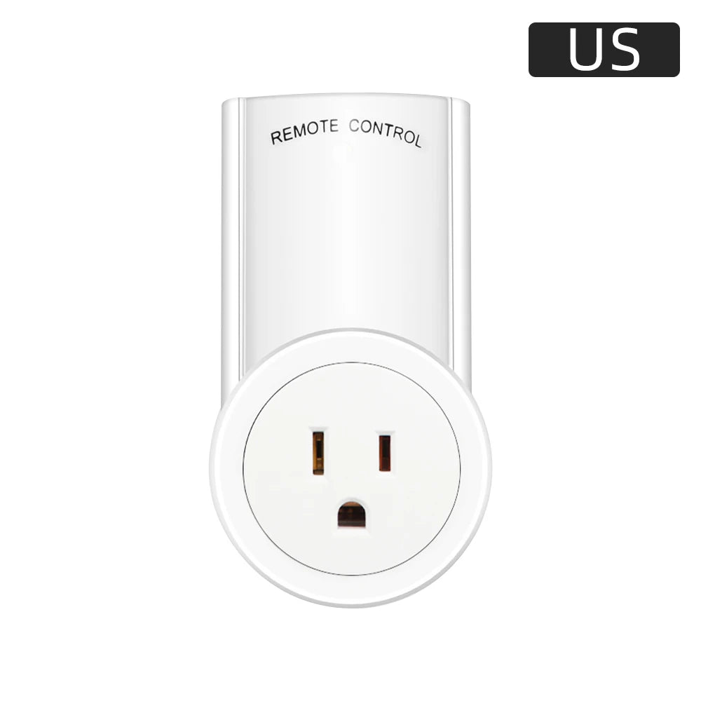 Wireless Smart Remote Control Power Outlet Light Switch Plug Socket Power Outlet Socket EU Plug with Remote Control