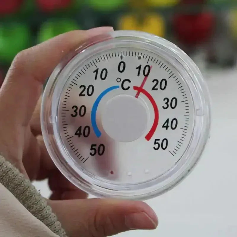 Outdoor Door Window Thermometer Pointer Type Cold And Heat Watch Hot SaleRound Plastic Door And Window Thermometer