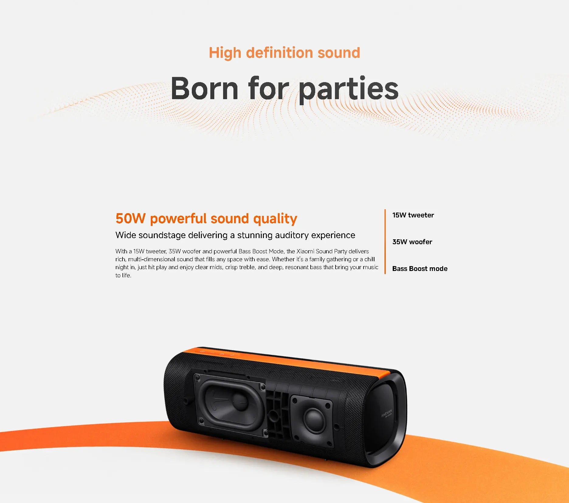Xiaomi Sound Party Global Version Wireless Bluetooth Speaker Portable Smart Home Audio System Powerful Bass Long Range