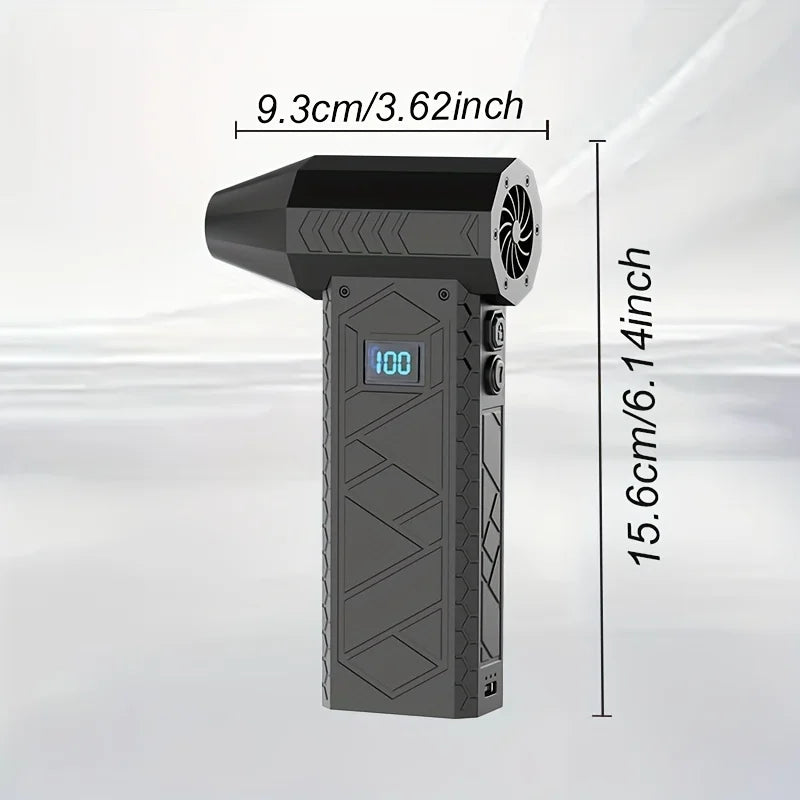 Mini Turbo Jet Fan,310000 RPM Mini Air Blower Handheld Electric Brushless Motor Violent Blower Wind Speed 101m/s Industrial Duct