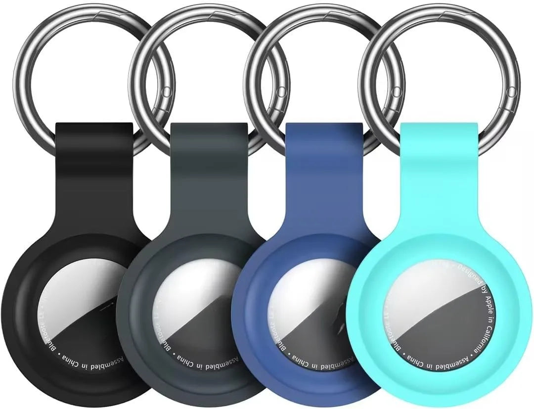 8/4/2Pack Silicone itag Case for Airtags with Keychain, Protective Cover for Airtag Key , Pet Dog Cat Collar , Accessories