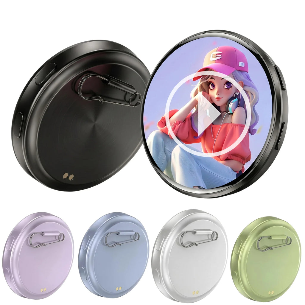 DIY Electronic Badge JPG GIF Video Dynamic Display Badge Anime Digital Display Badge Phone APP User-defined Picture Badge
