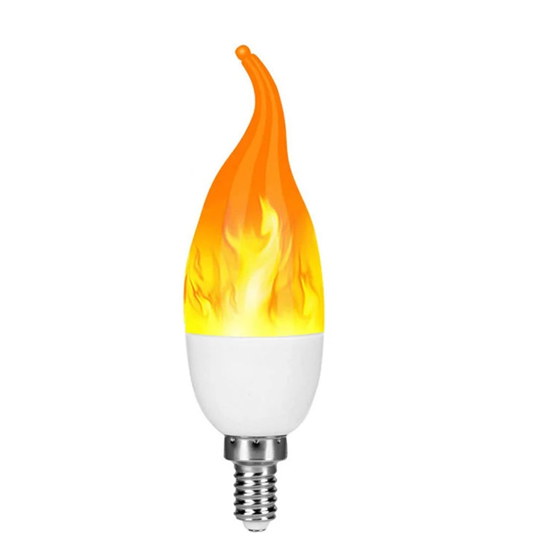 E27 LED Flame Lamp Flickering Fire Simulation Light Bulb E14 Dynamic Flame Effect Candle Light Creative Home Festival Decoration