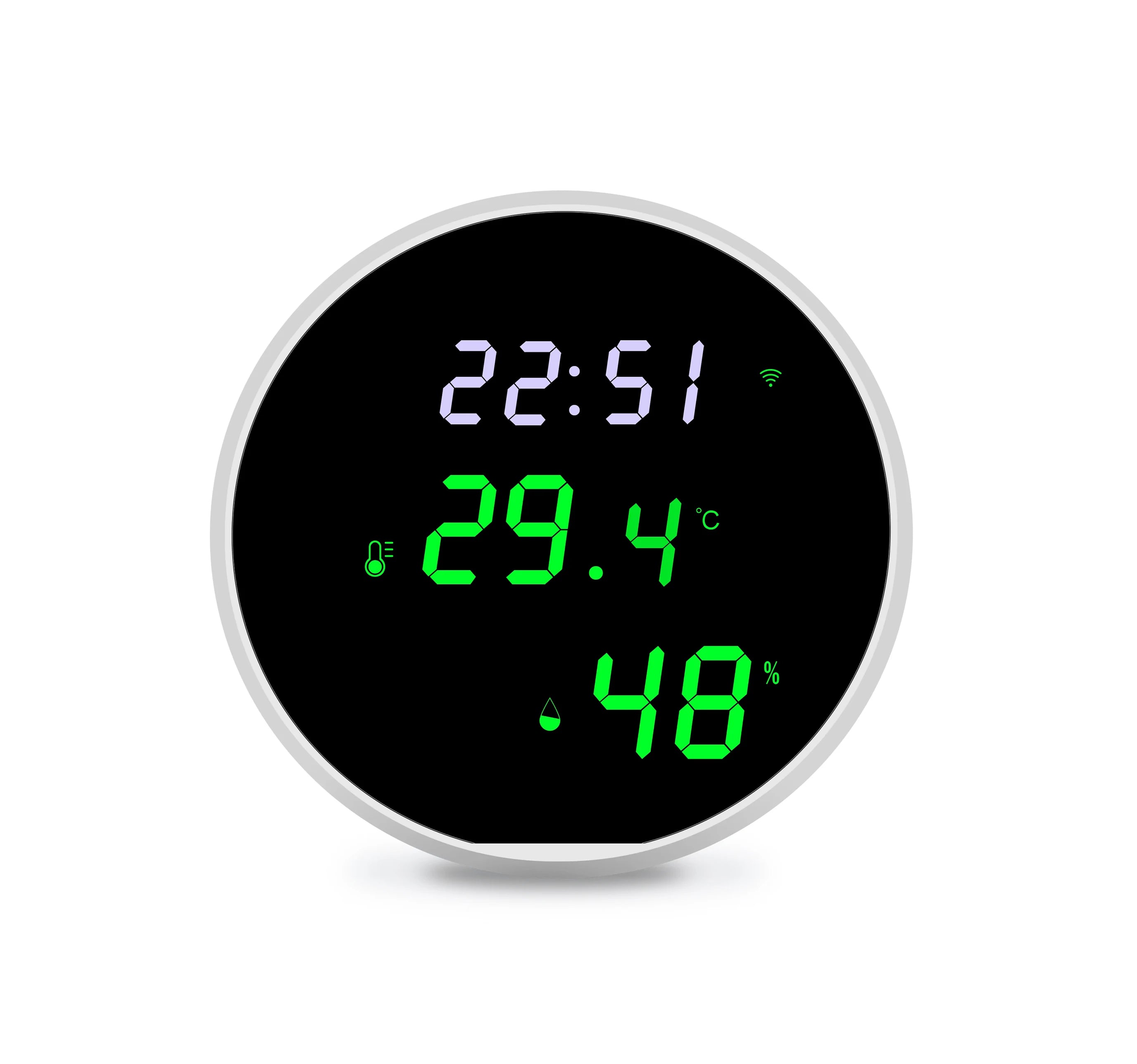 Tuya USB Smart Temperature Humidity Sensor WiFi APP Remote Monitor for Smart Home Smart Life, Works With Alexa, Google Assistant