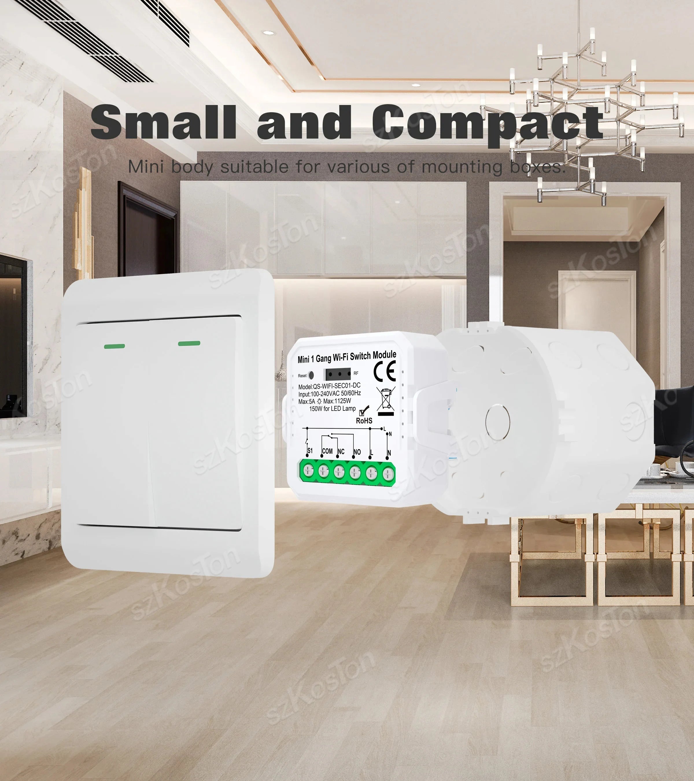Tuya ZigBee3.0 WiFi Smart Switch Smart Home Dry Contact Module DC 12/24V AC 100-240V DIY Breaker Relay Works with Alexa Google