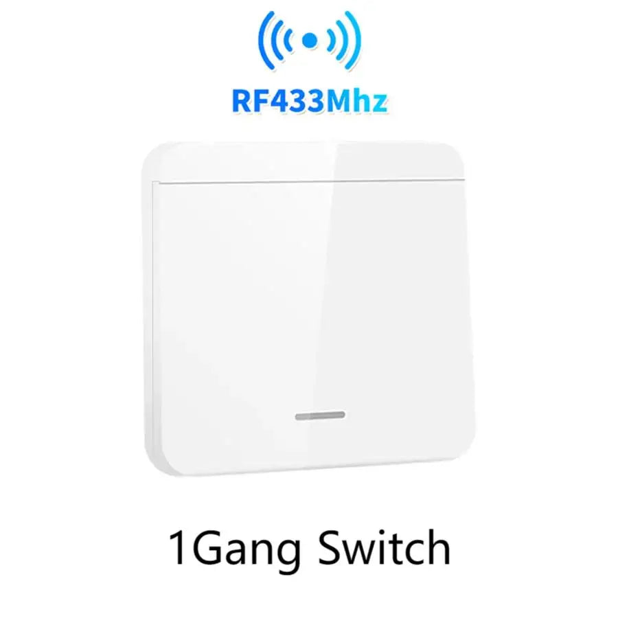 RF433Mhz Wireless Remote Control 12V ON OFF Switch Module Home Garage Door Light Switch 220V 110V 10A Breaker Wall Switch Sets