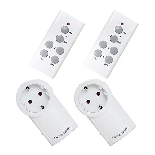 Wireless Smart Remote Control Power Outlet Light Switch Plug Socket Power Outlet Socket EU Plug with Remote Control