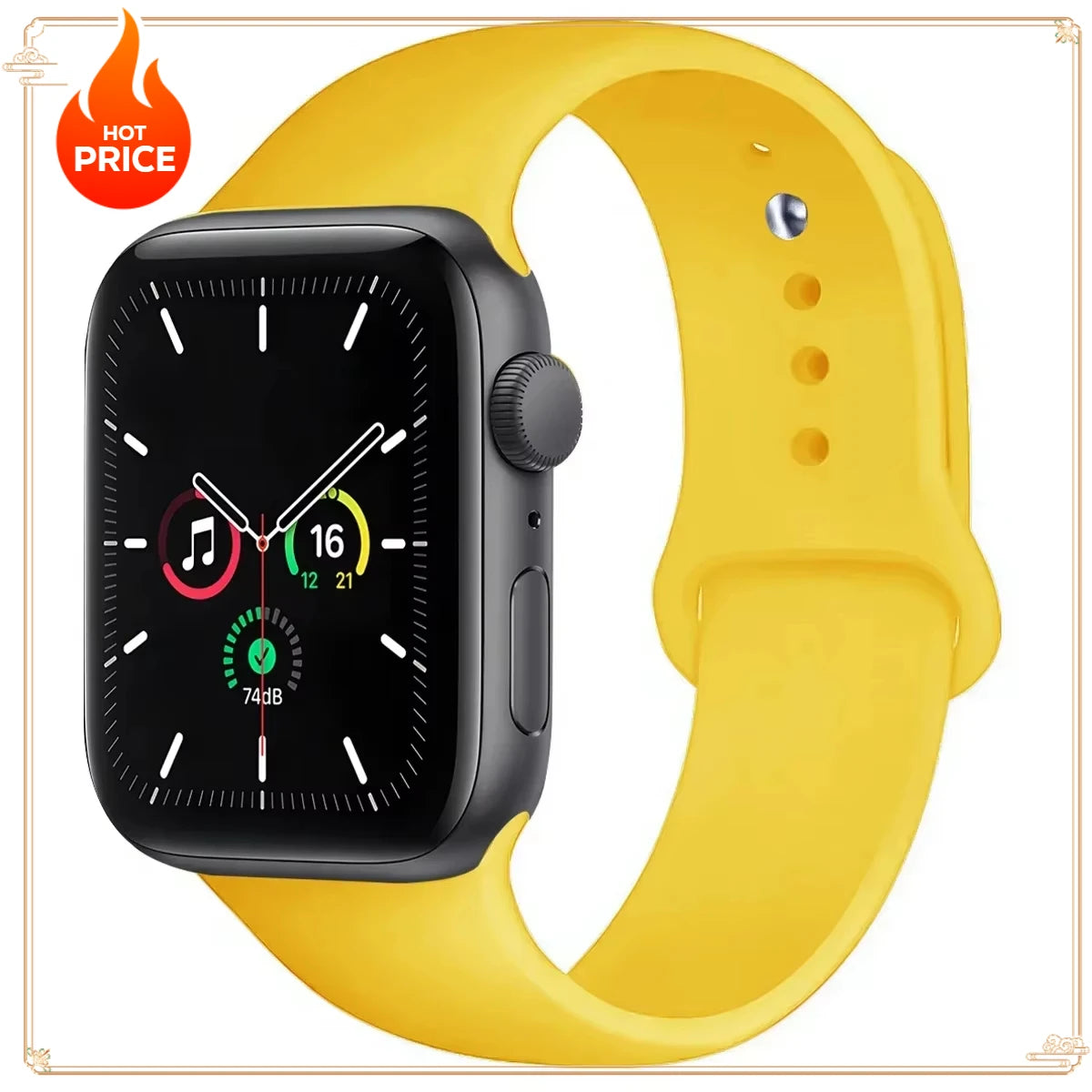 Original Silicone Strap for Apple Watch Band 38/40/41/42/44/45/46MM 49mm Bracelet for Iwatch Serie 10 9 7 4 5 6 8 SE Ultra 2 3