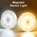 Smart Human Sensor LED Night Light USB Charging Wireless Magnetic Mount Emergency Auto Lighting Lamp for Home Office Hallway