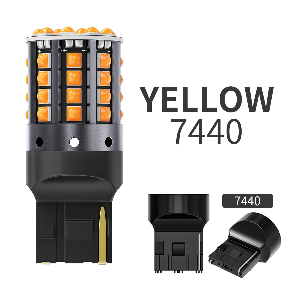 1×1156 ba15s p21w canbus bulbs py21w led turn signal yellow 7440 bulb bay15d 1157 canbus led reversing lights t20 7443 STOP LAMP