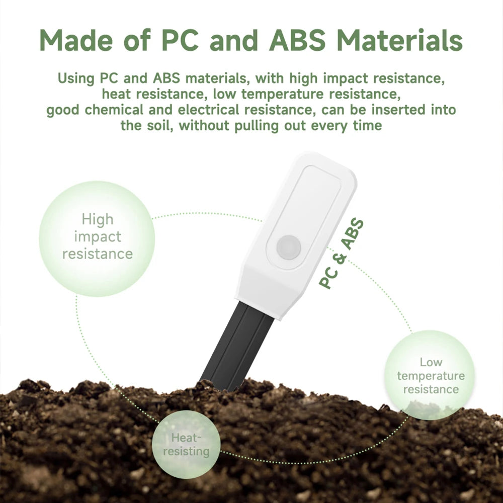 Tuya WiFi Soil Moisture Meter Temperature Humidity Sensor Garden Plant Monitor for Automatic Watering Smart Life App Control