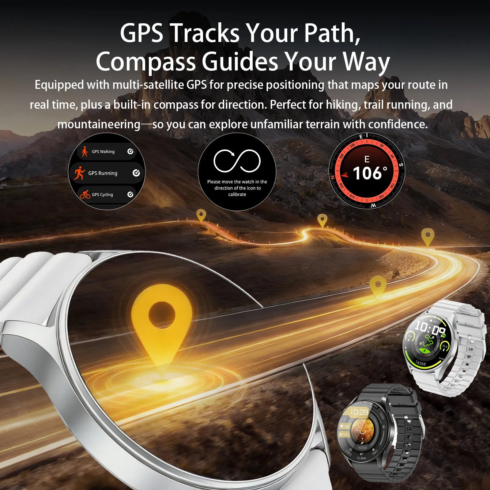 Men's and women's smartwatches, wireless dialing, fitness trackers, compatible with IOS and Android wearable smart wristbands