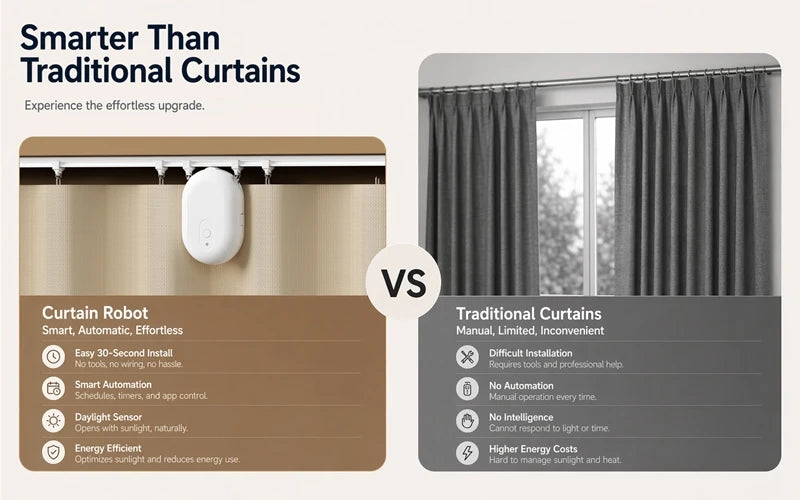 ORYZIC Tuya Zigbee Rechargeable Curtain Motor Pusher Robot Voice Control Works with Alexa Google Home