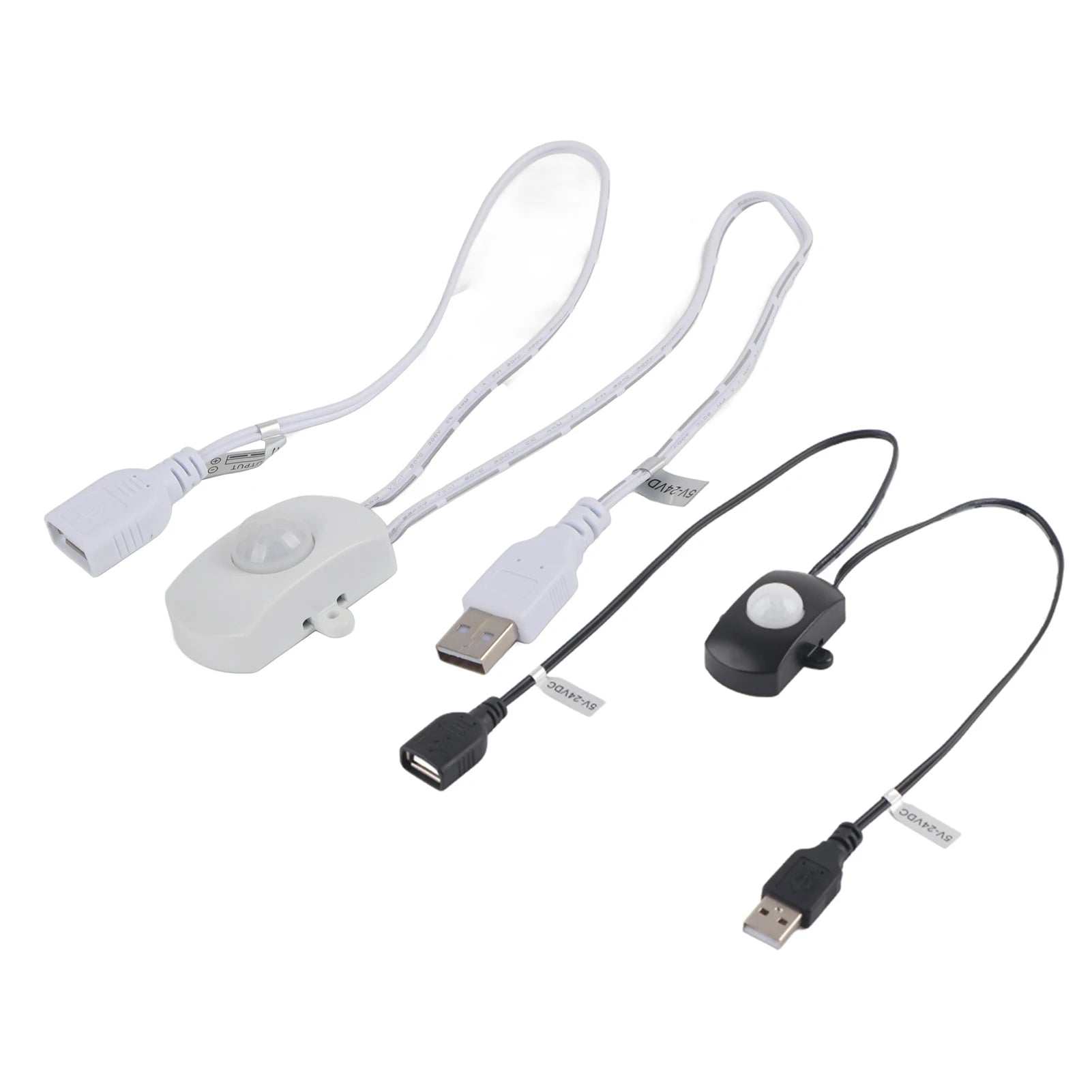 2A 5-24V Mini PIR Motion Sensor Auto Switch USB Interface for LED Strip Light Home Security Energy Saving Light