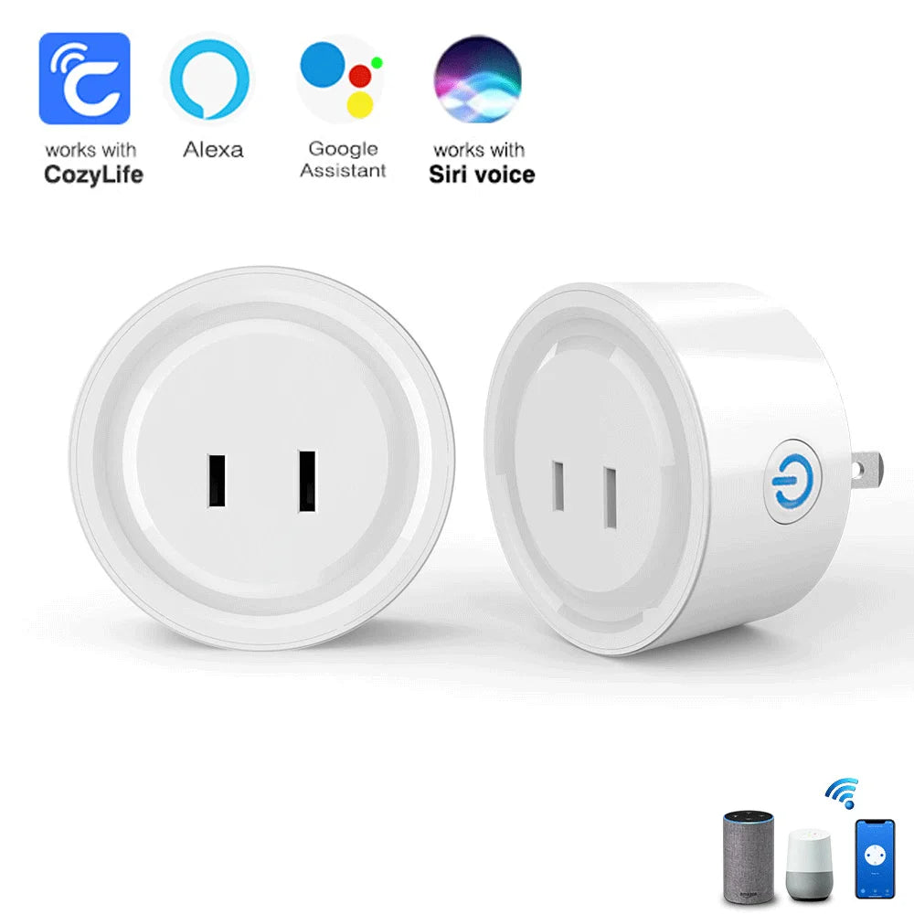 The Japanese standard plug of the Tuya wifi Cozylife smart socket can be used for voice control and timing of two domestic AI
