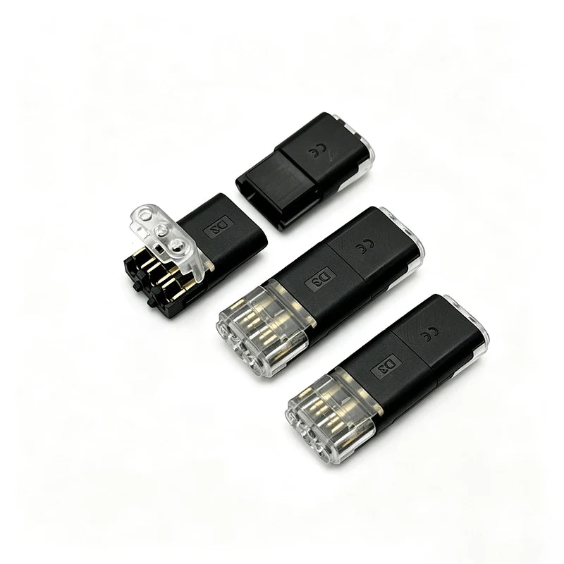Quick Wire Connection T-Type No Wire Cutting LED Solder-Free Wire Connector Piercing Style Parallel Line Distributor