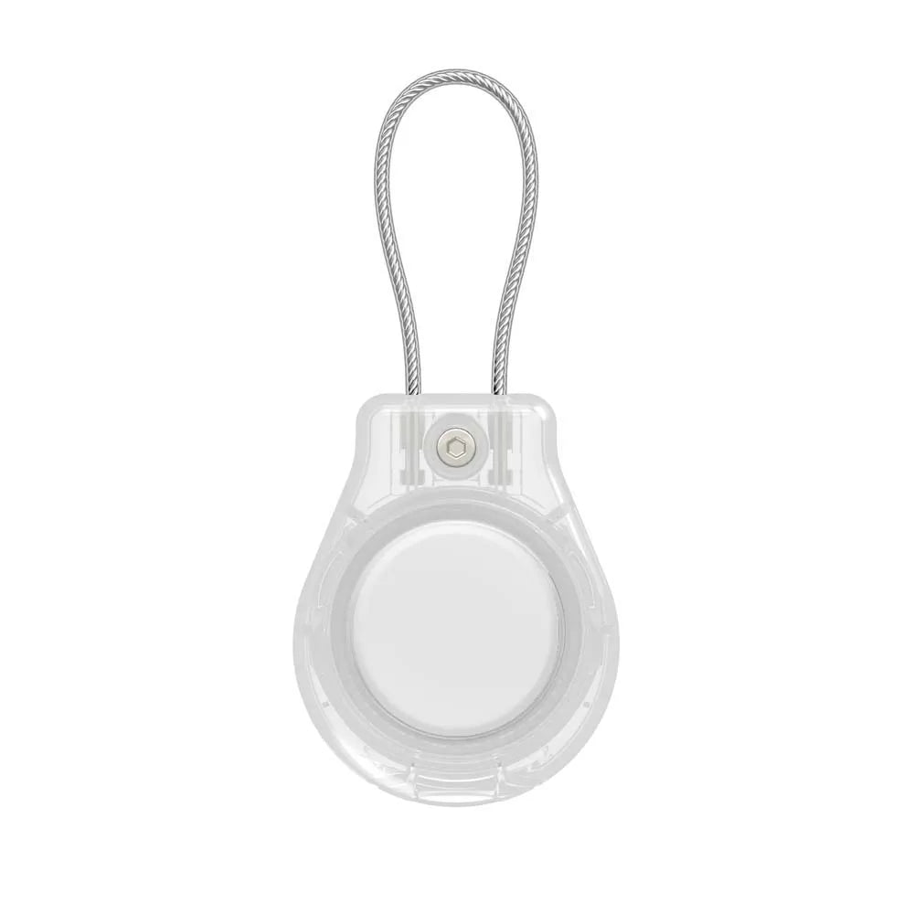 Secure Holder with Keyring - Anti-Lost Lock Case for Airtag Air Tags - Full Coverage Protectors Cover for Pets Luggage Key