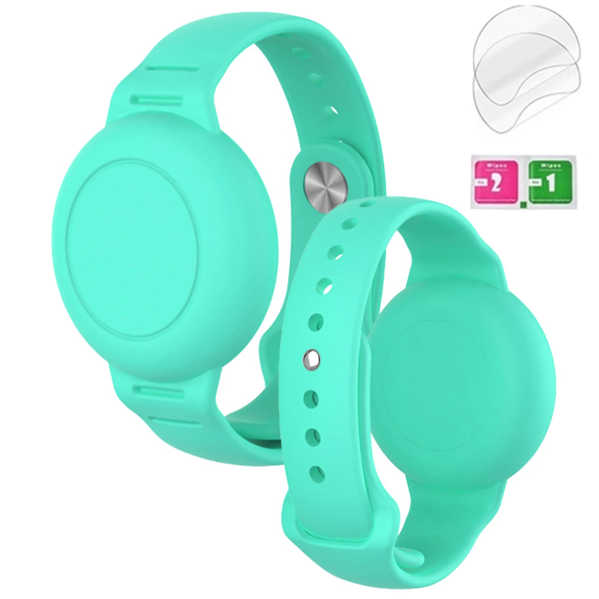 Waterproof AirTag Bracelet for Kids, Hidden Silicone Wristband for AirTag,Secure Holder Strap Band for Child Toddler Protection