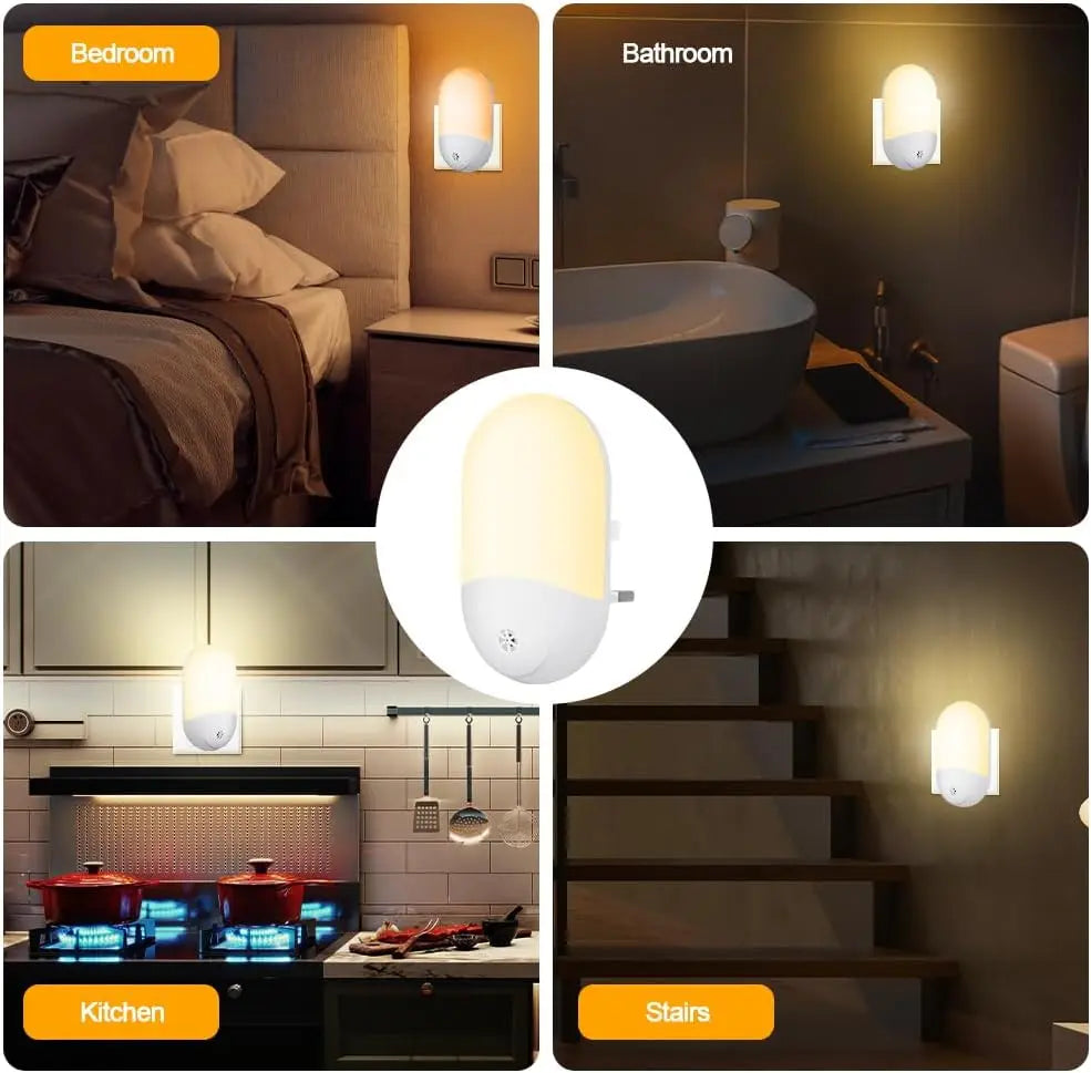 Baby Night Lamp Warm LED Bedside Lamp with Plug-in Wall Remote Control  Kawaii Room Decor RGB Multicolor Light