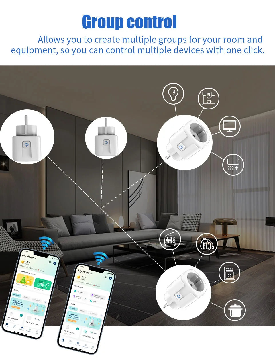 EWeLink Smart WiFi Socket EU Remote Control/Timer Switch/Battery Count Compatible With Google Home Alexa