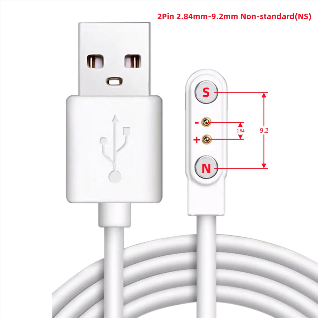 Aishi Magnetic Charging Cable USB Dock Charger Power Adapter Wire For Smart Watch Band Juicer Earphone Toothbrush Beauty Devices