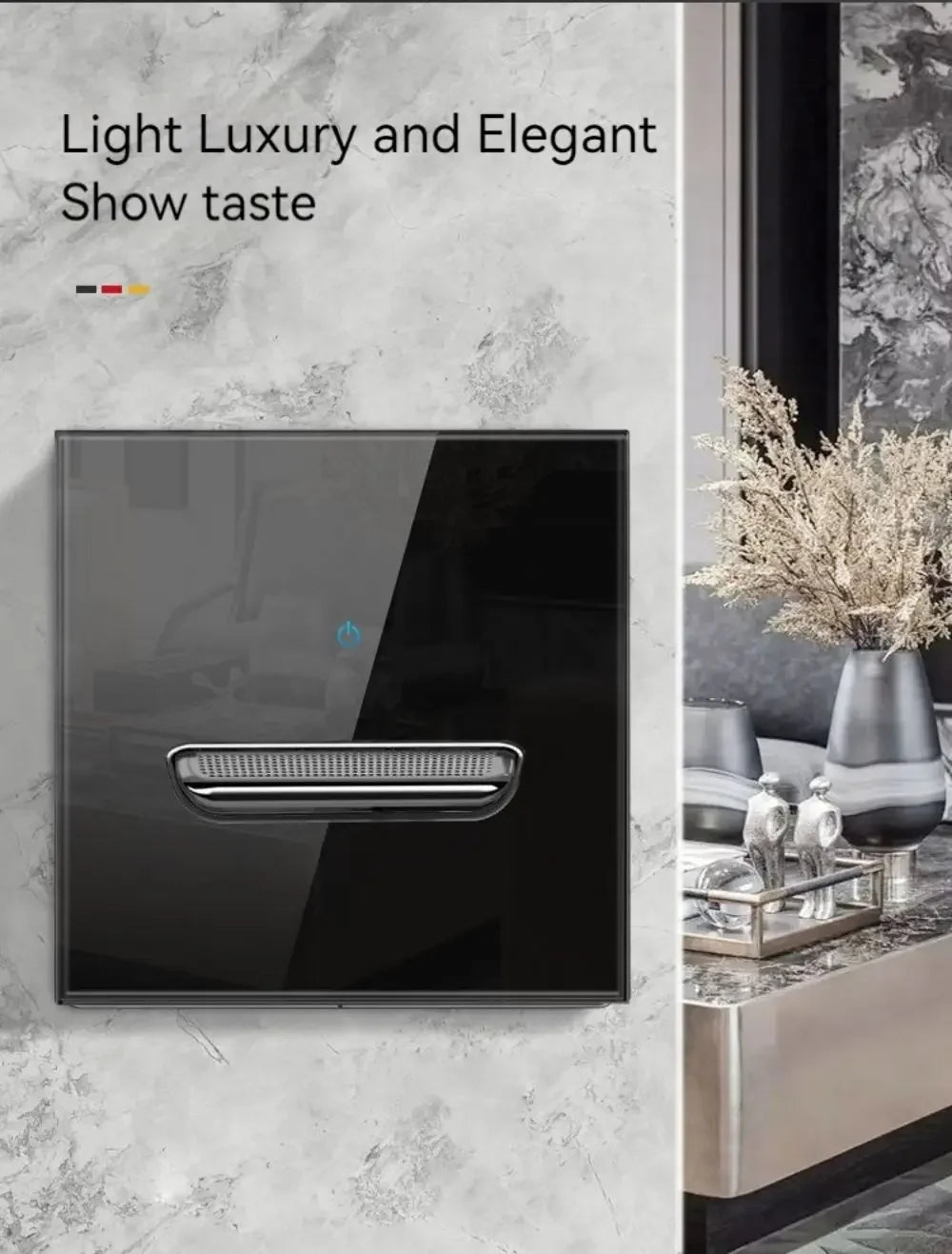 Glass Touch Switch Tempered Crystal Panel 1/2/3/4 Gang Wall Light Switches Sensitive LED Backlight Metal Push Button 110V 220V