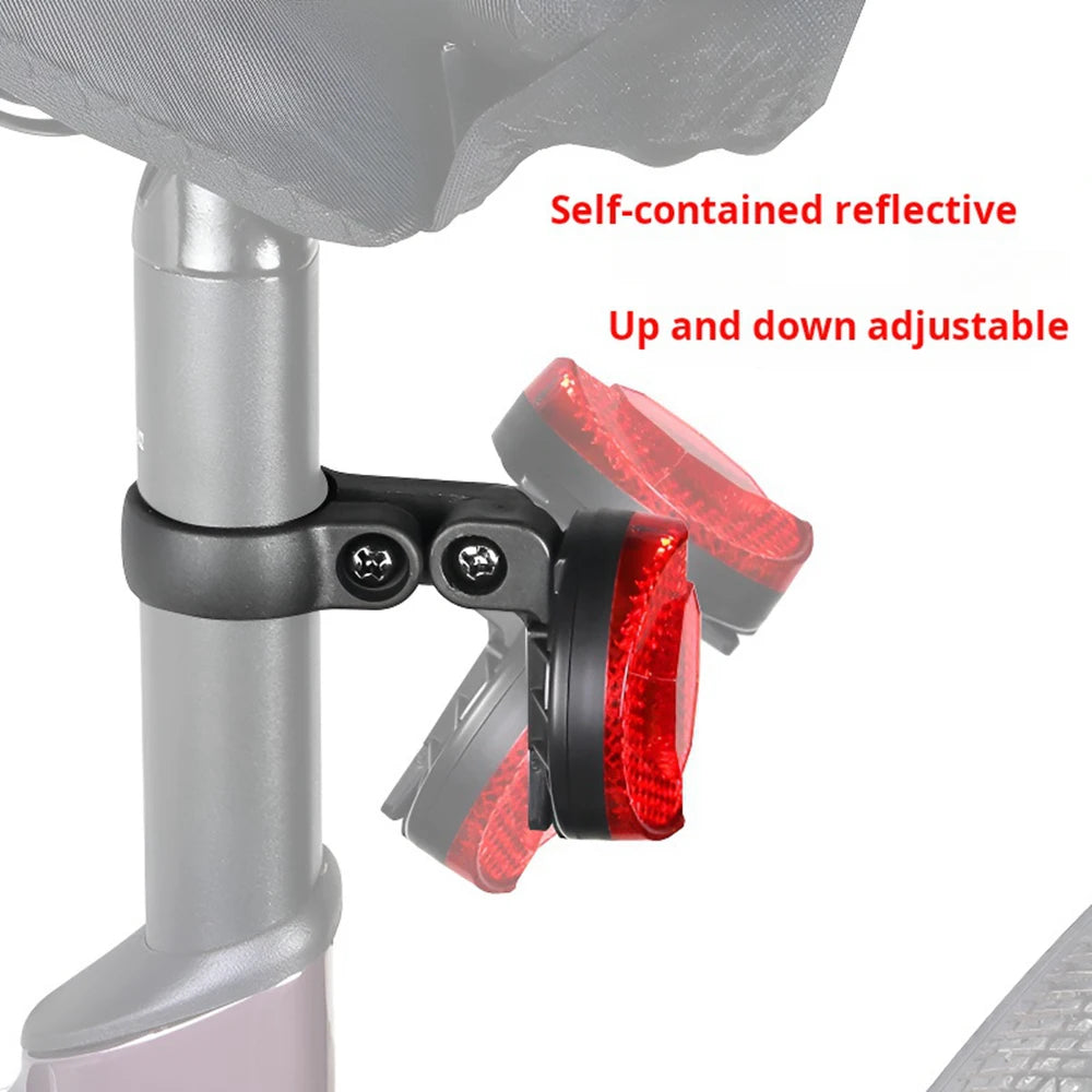 Hidden Protective Bracket for AirTag Bicycle Reflector Bike Reflective Warning Sign Anti-Theft Tracker Accessories