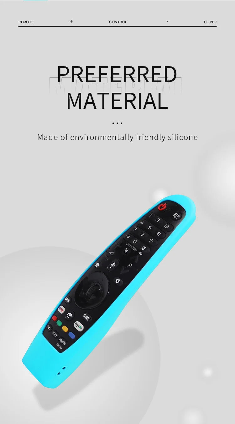 Silicone Remote Contrl Cover for AN-MR18BA AN-MR19BA MR20GA AN-MR650A TV Controller for LG Smart TV with Voice