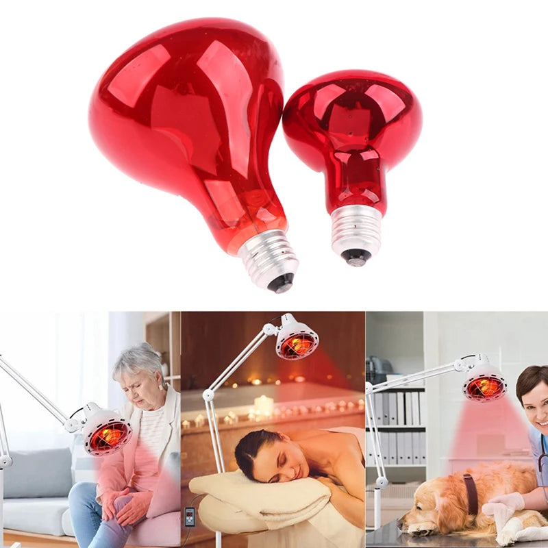 Infrared Physiotherapy Bulbs 100W 150W Heating Therapy Red Lamp For Body Neck Ache Arthritis Muscle Joint Relaxation Pain Relief