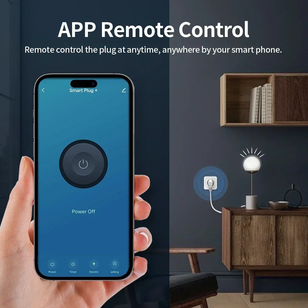 TNCE Tuya Smart Plug WiFi/Zigbee3.0 Socket 16A/20A Power Monitoring Timing Smart Life APP Remote Control Voice Contr Alexa