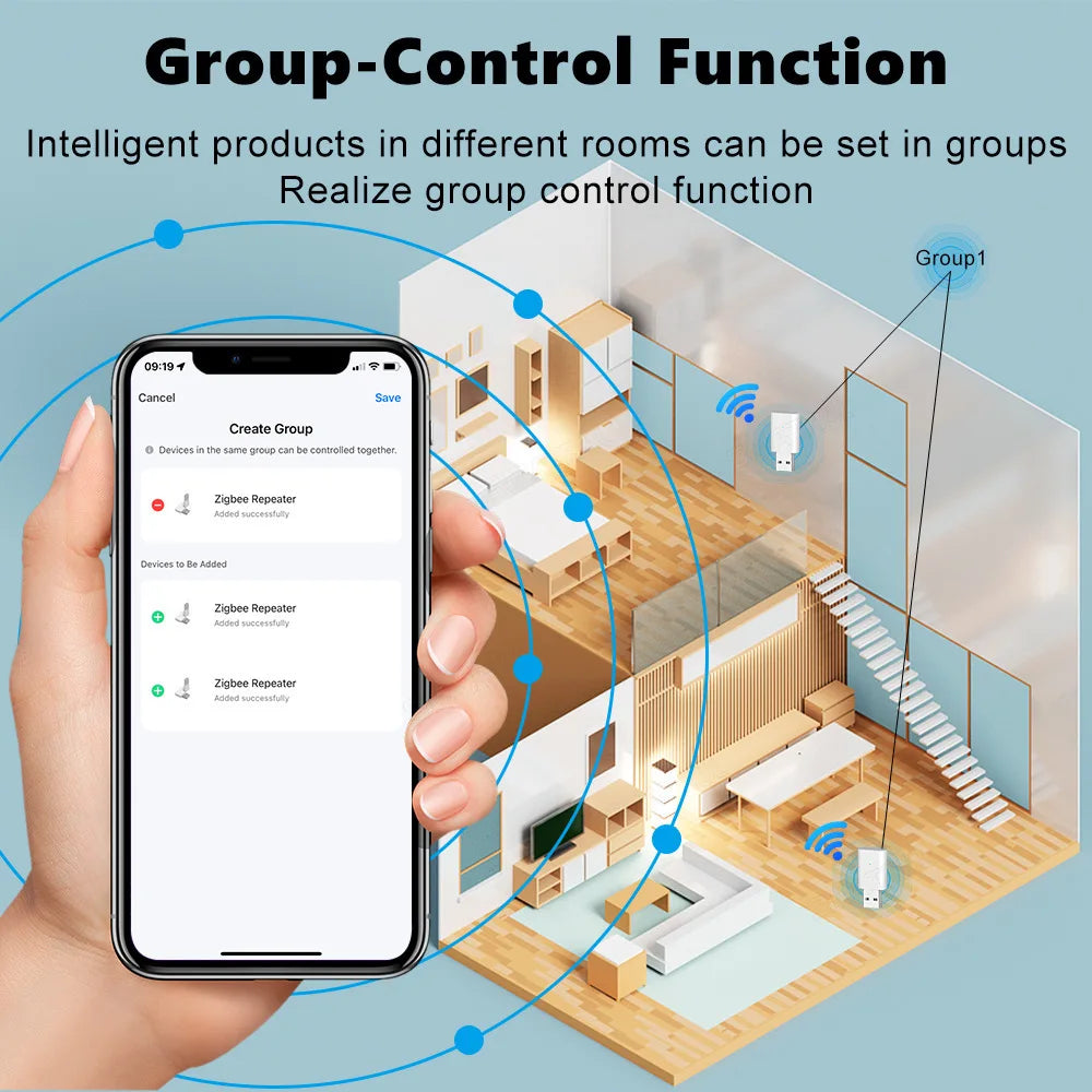 Tuya ZigBee Signal Repeater USB Plug and Play Gateway Hub Signal Amplifier Smart Home Assistant Works with Smartlife APP