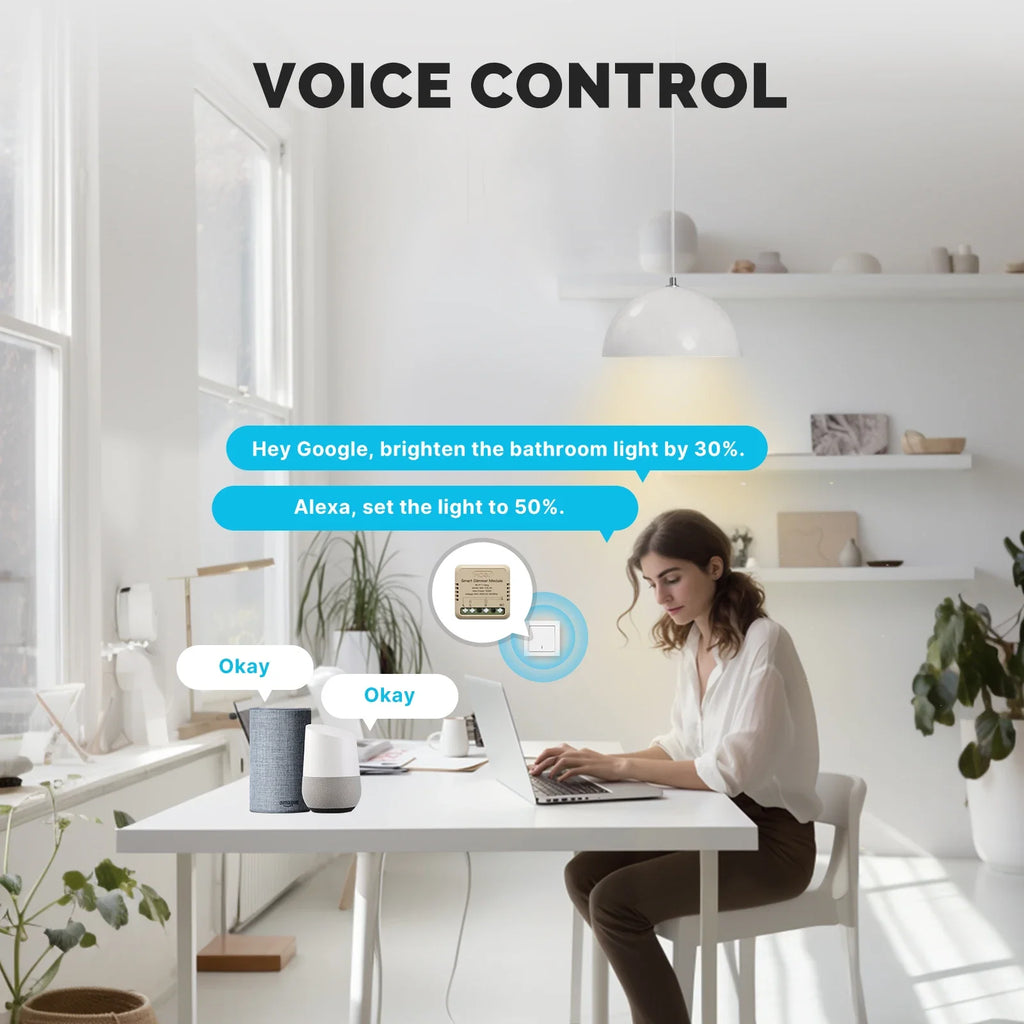 MOES Star Ring Series Mini Tuya WiFi/Zigbee Smart Switch DIY Module Light Switch 1/2 Gang Remote Control Work Alexa Google Home