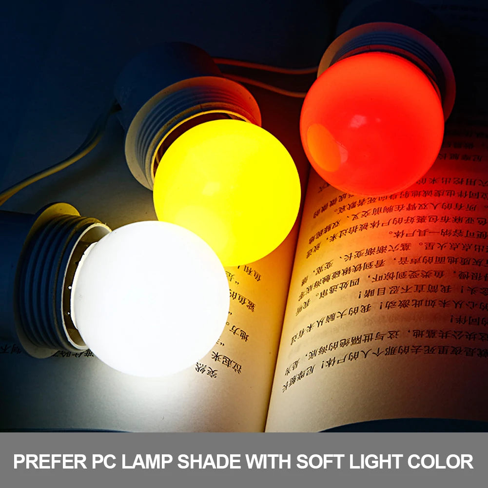 E27 LED Bulb Colorful Energy Saving Bulb 3W 110V 220V Holiday Christmas Decoration Bulb Stage Show Bulb Home Decoration Lighting