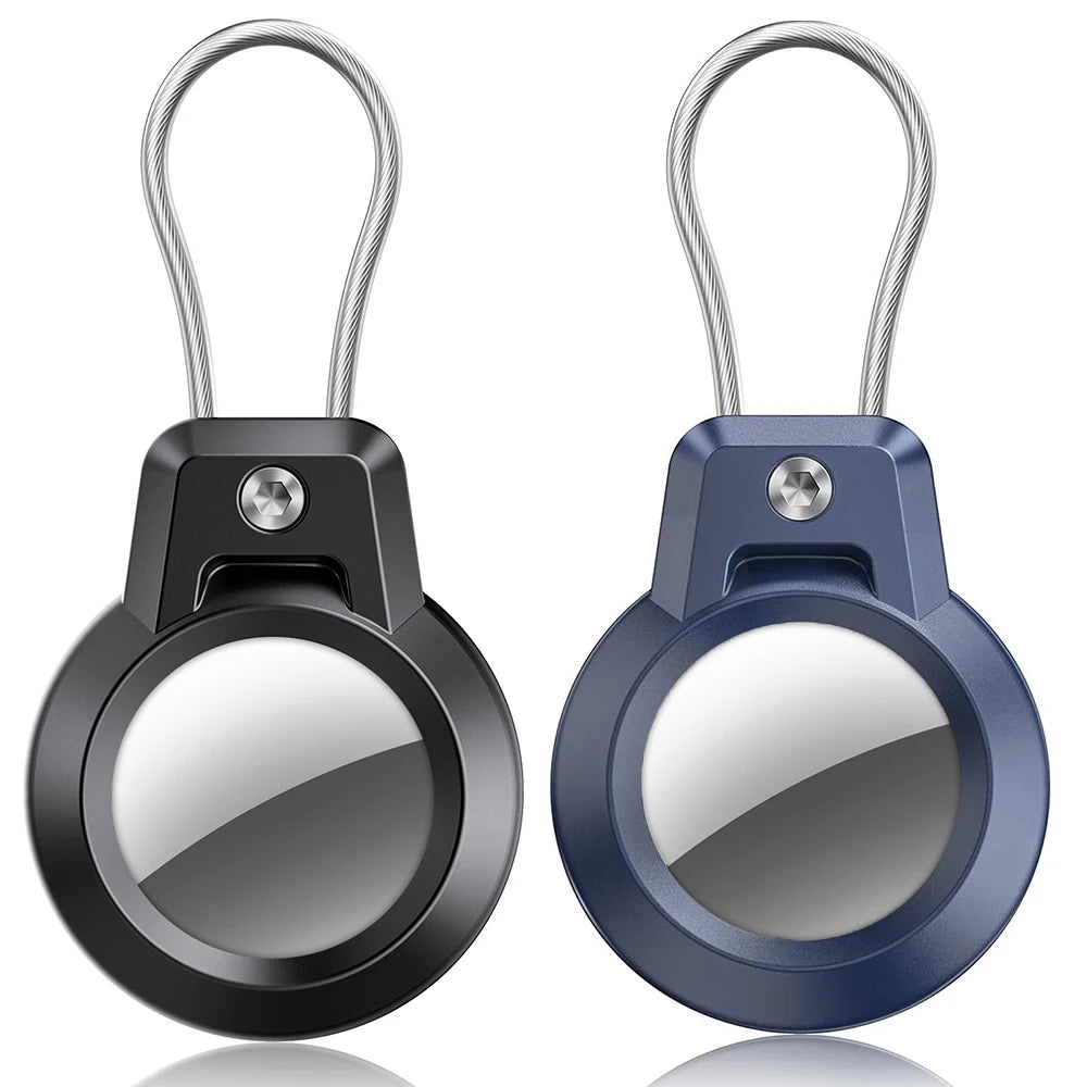 GITFOS AirTag Holder for Apple Airtags Case with Steel wire line and 360 Degrees Protective for Luggage Backpack Keys