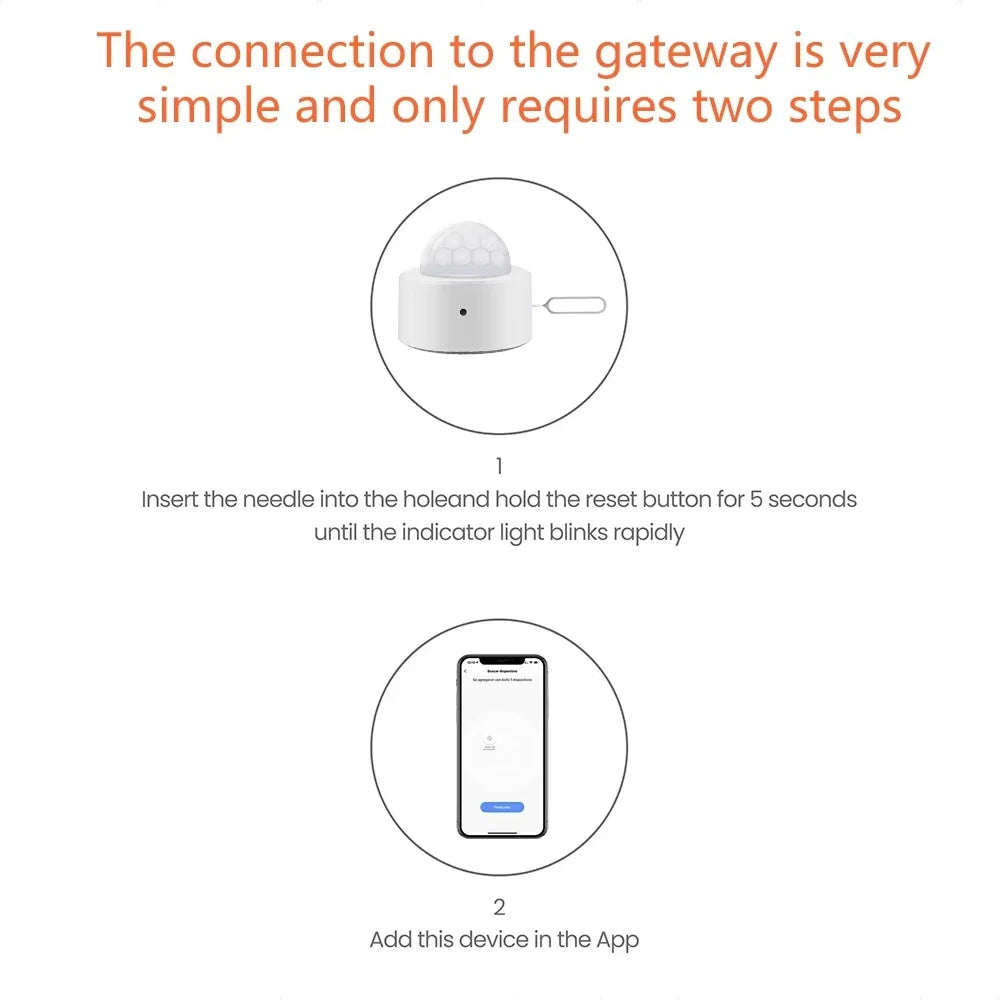 Zigbee 3.0 Mini PIR Motion Sensor Human Body Infrared Detector Security Alarm Support Zigbee2mqtt Home Assistant Need Gateway