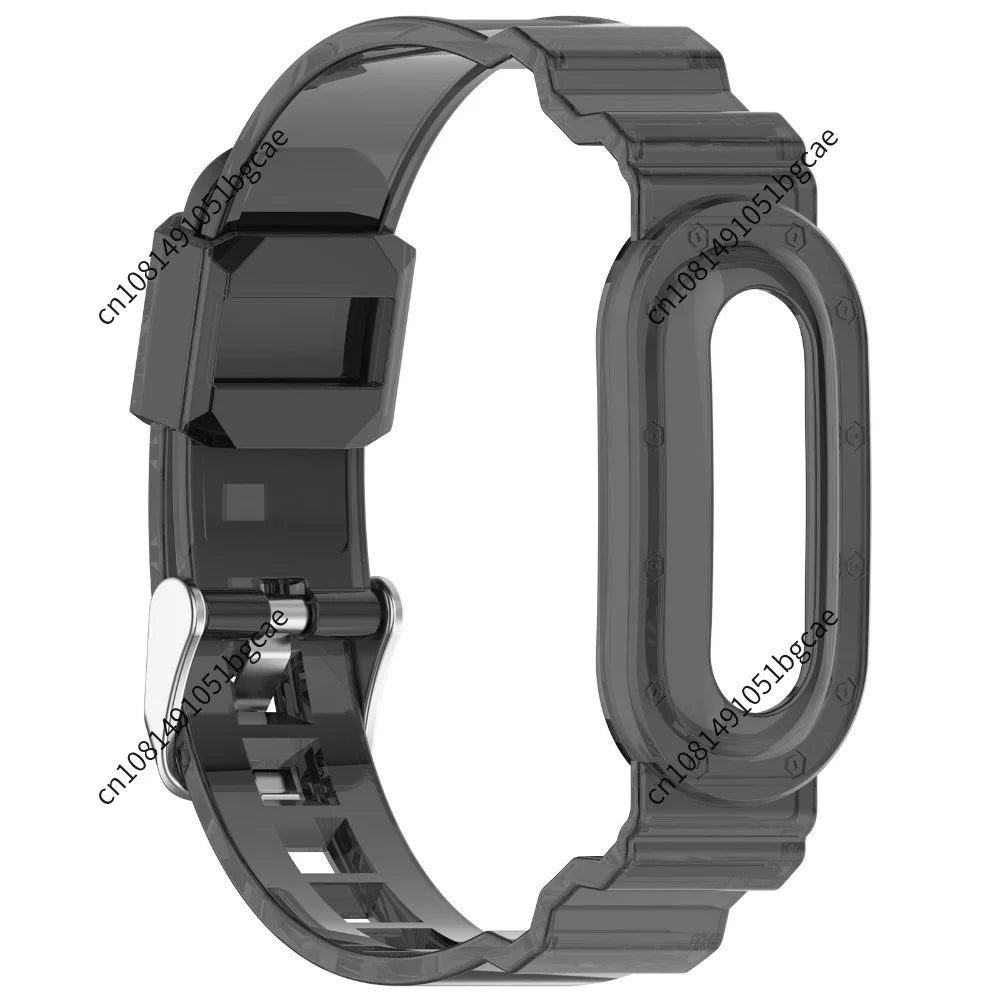TPU Transparent Sport Bands for Google Fitbit Air Fitness Tracker Sweatproof Waterproof for Men Women Health Activity Tracker