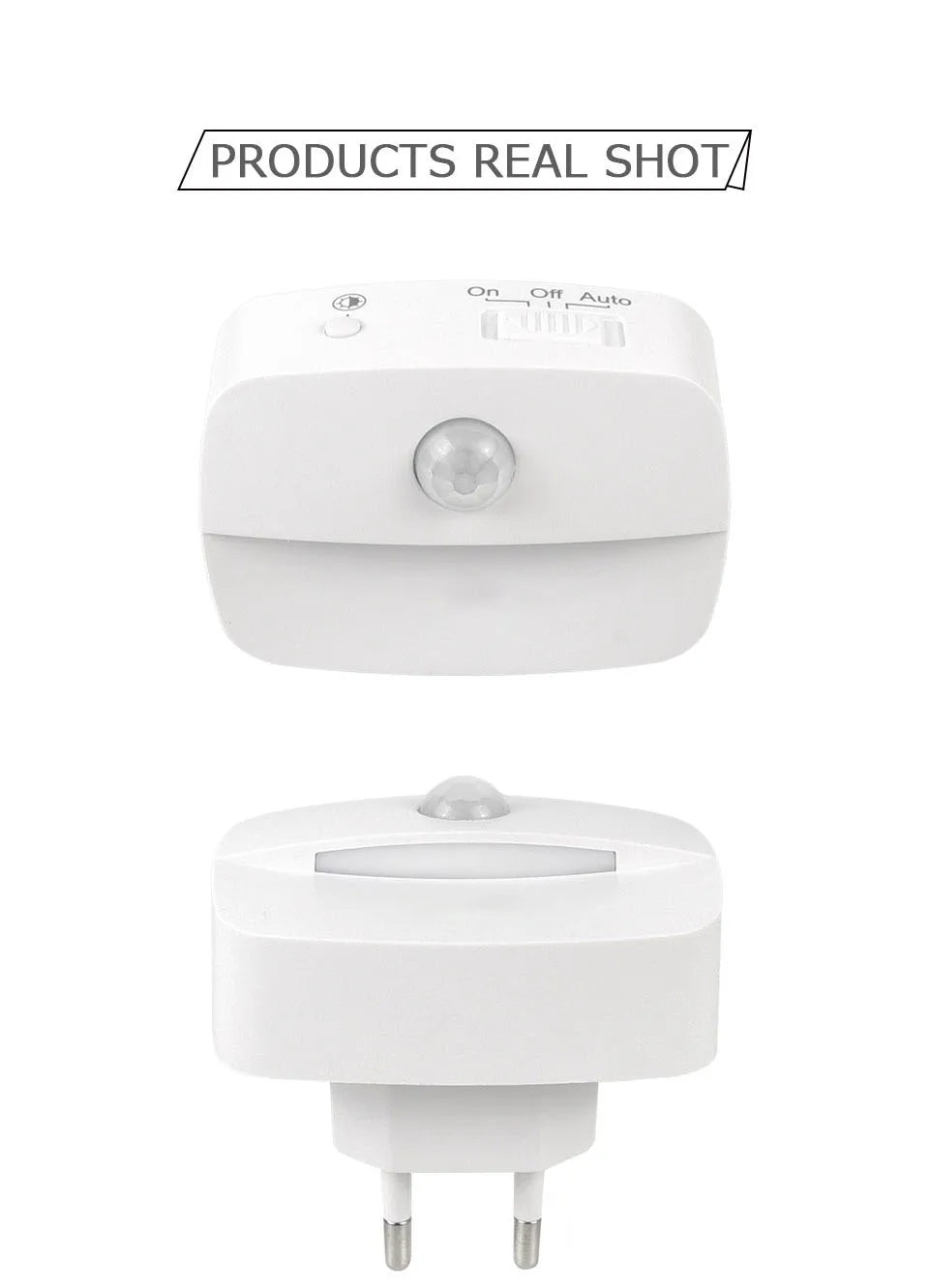 Wireless LED Motion Sensor Night Light Plug In Motion Detector Bedroom Staircase Closet Bedside Night Lamp 220V Battery Powered